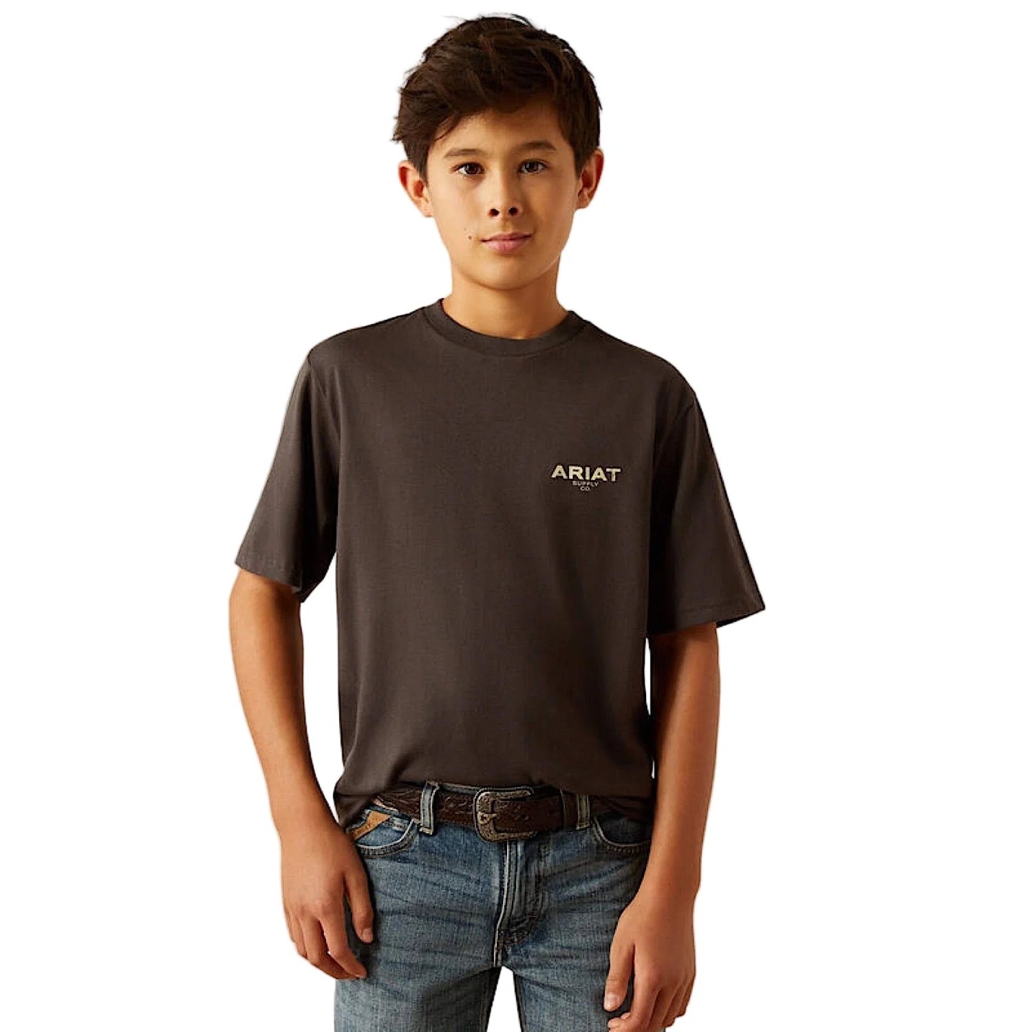 Ariat Boy's Explore Circle T Shirt - Vintage Black