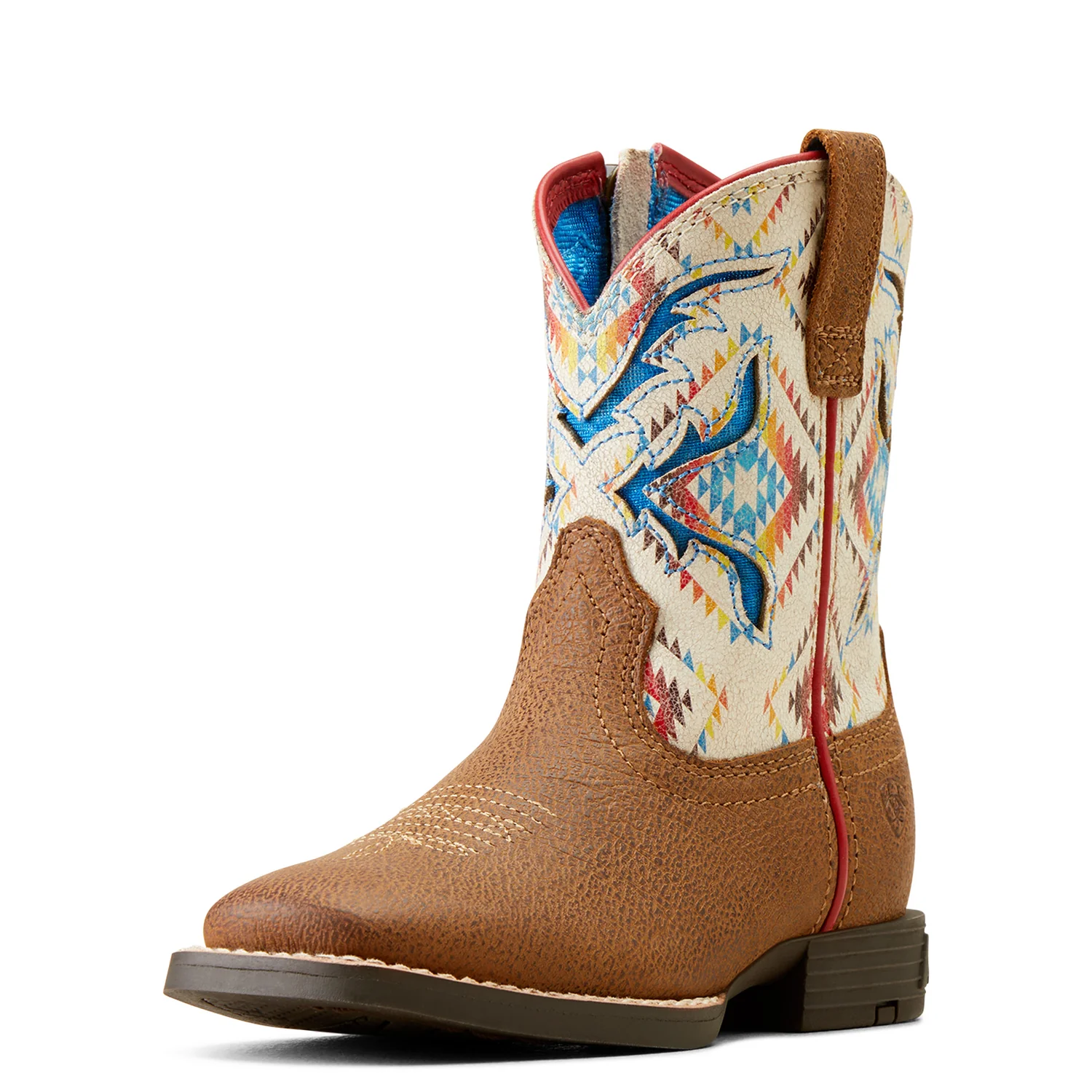 Ariat Kid's San Angelo VentTEK Boot Toasty Tan/Bright Saddle Blanket