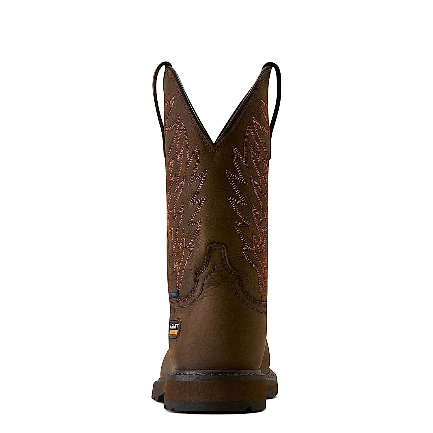 Ariat Men's Groundbreaker Waterproof Wide Square Steel Toe Work Boot - Dark Brown - Image 5