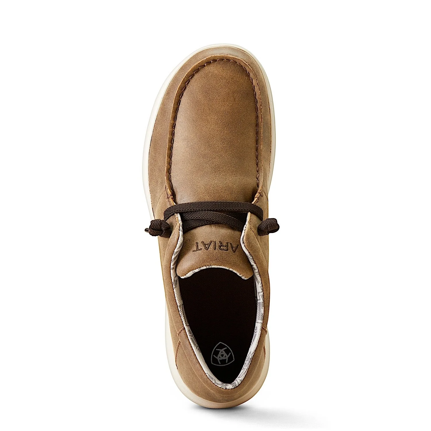 Ariat Men's Hilo Stretch Lace Shoe - Brown Bomber - Image 4