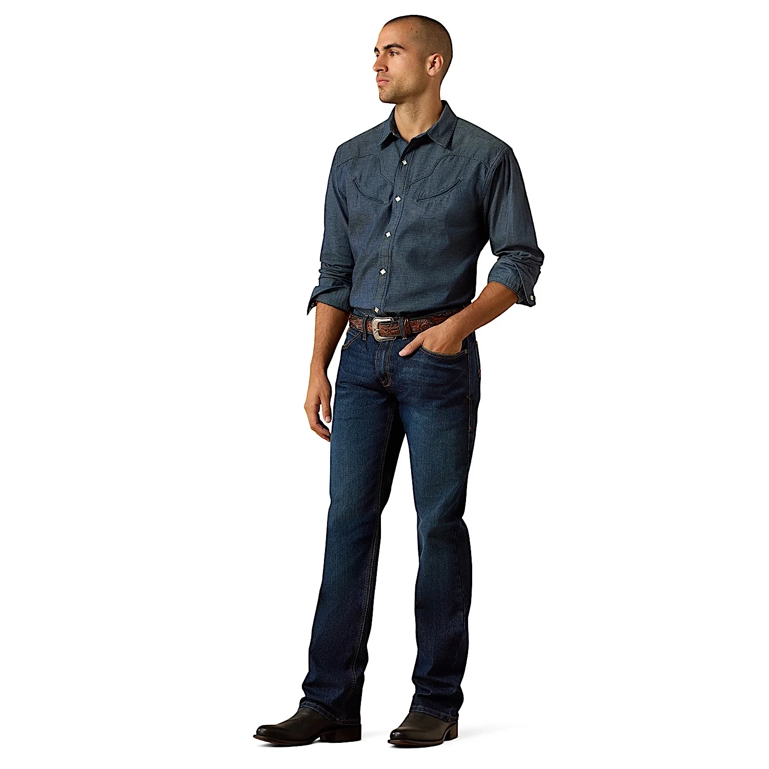 Ariat Men's M4 Darian Relaxed Boot Cut Jeans - Sullivan - Image 3