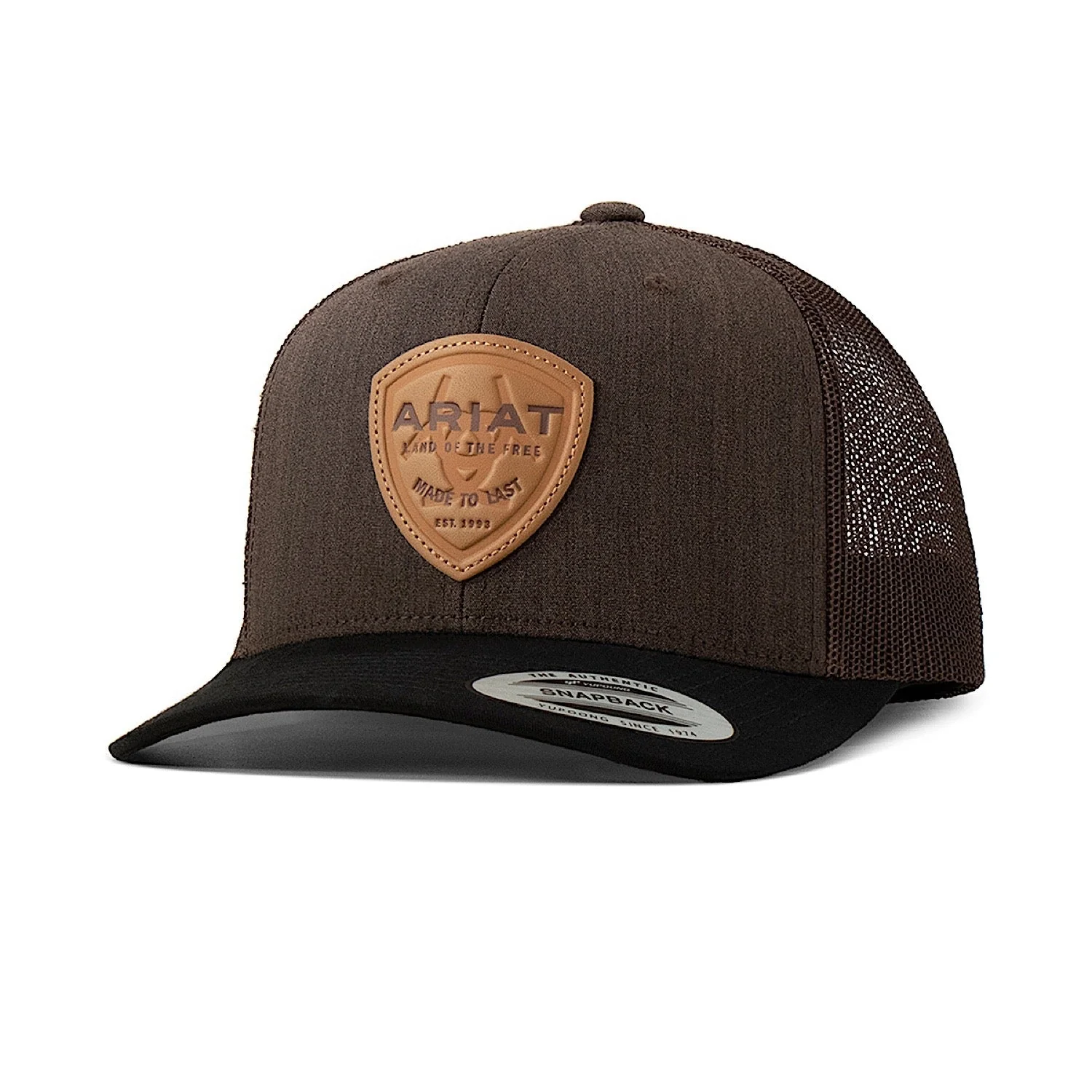 Ariat Made To Last Mesh Snap Back Cap - Brown