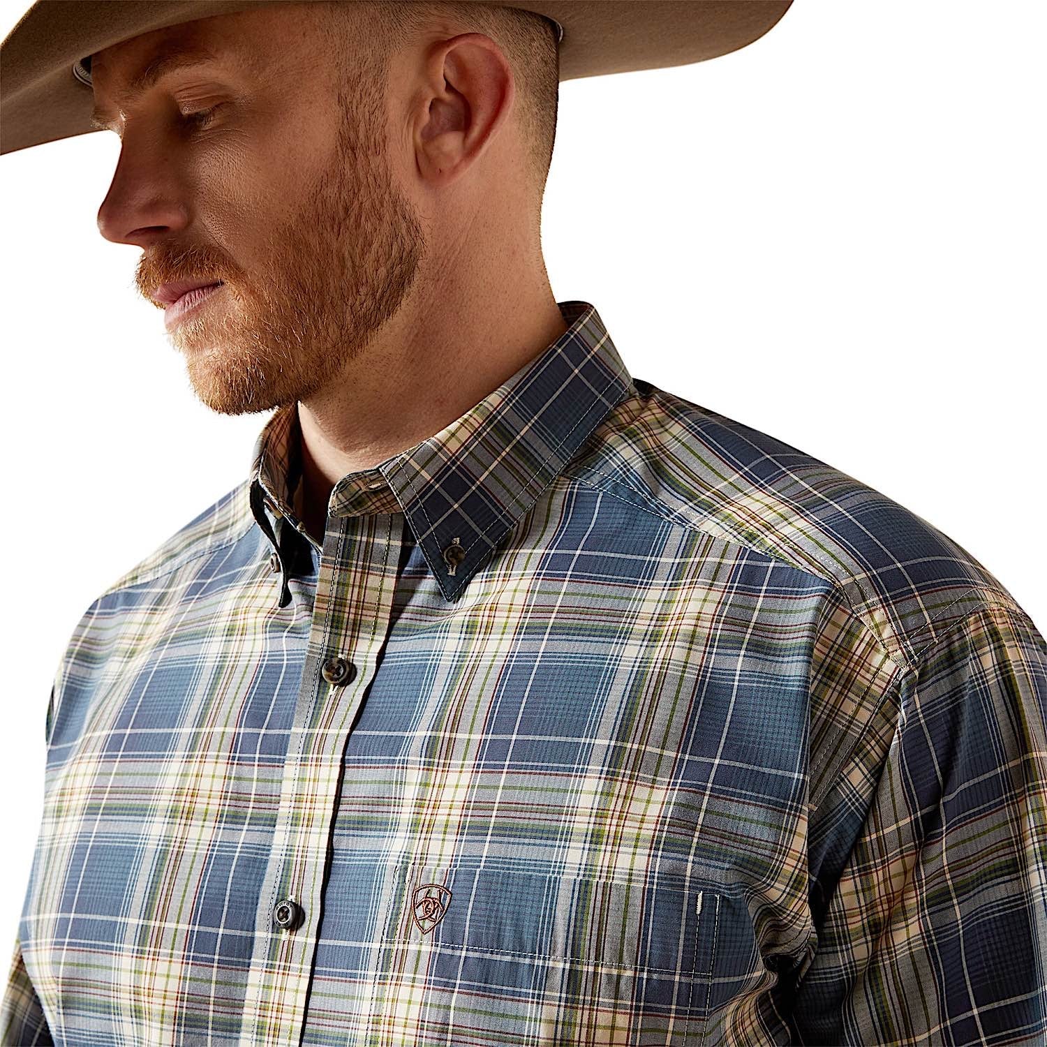 Ariat Men's Pro Series Welch Classic Fit Shirt - Dark Blue - Image 4