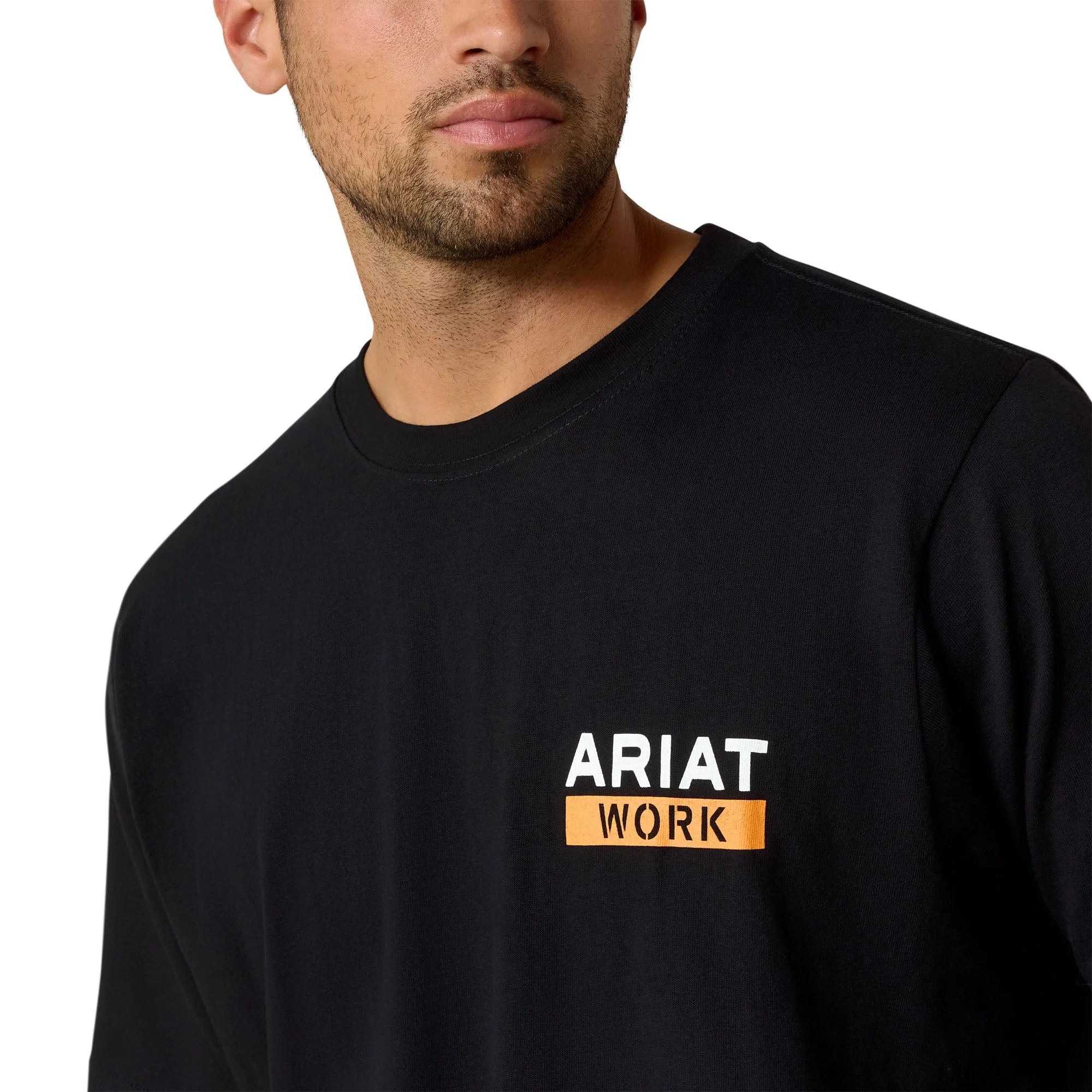 Ariat Men's Rebar Cotton Strong Roughneck Graphic T-Shirt - Skull Black - Image 4