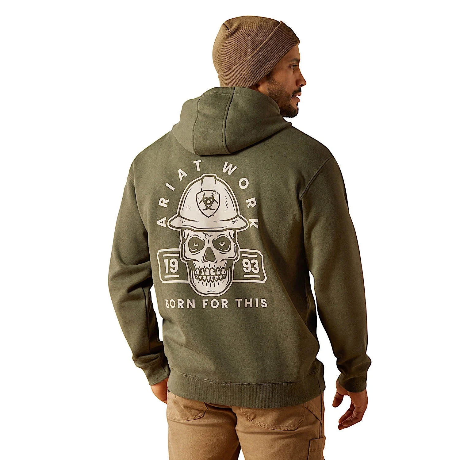 Ariat Men's Rebar Workman Hardhead Hoodie - Grape Leaf