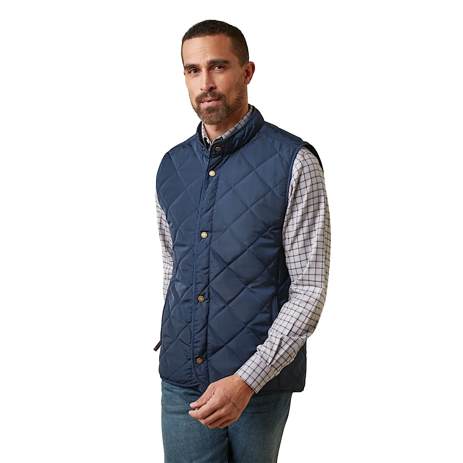 Ariat Men's Woodside Vest - Navy - Image 2
