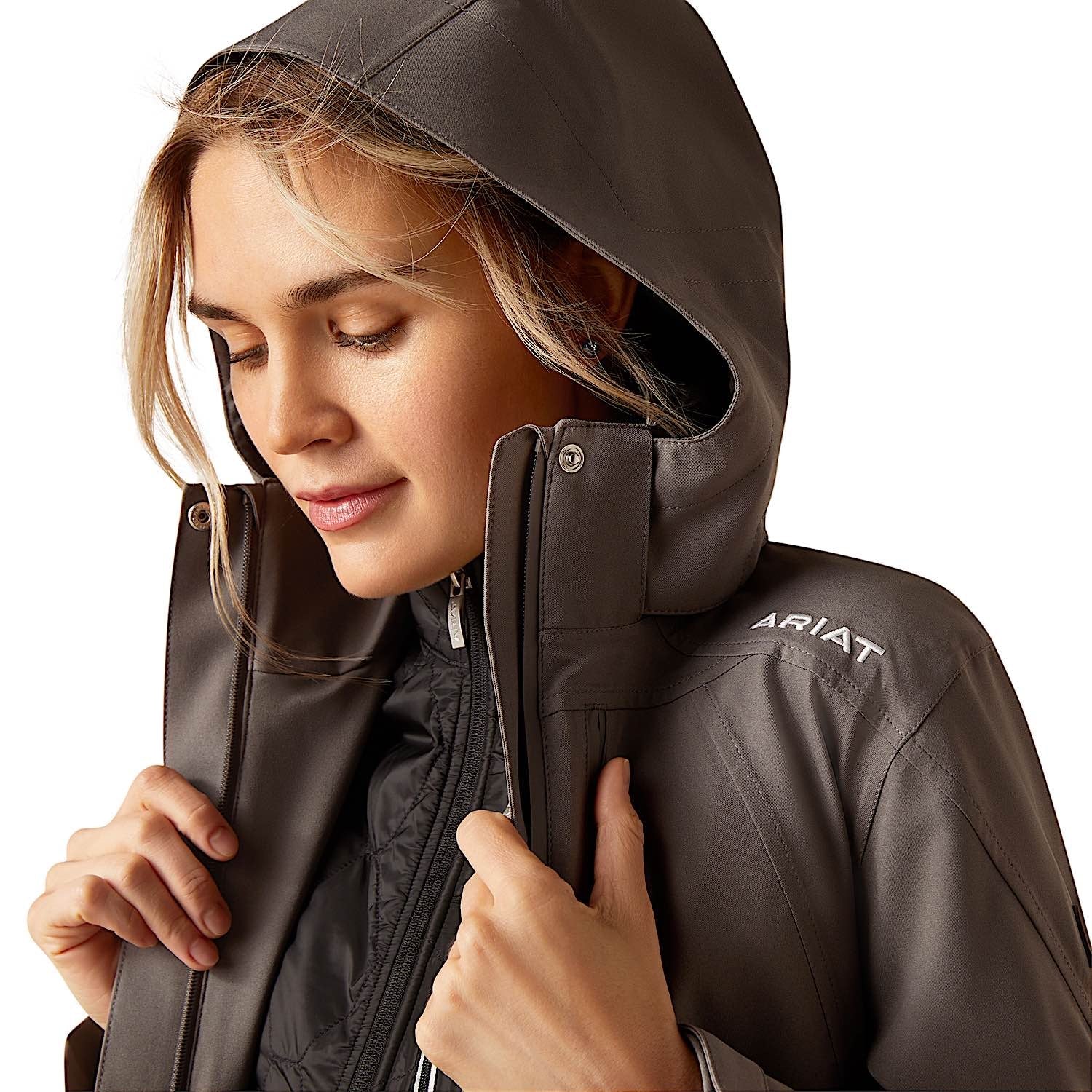 Ariat Women's Coastal H2O Jacket - Plum Grey - Image 4