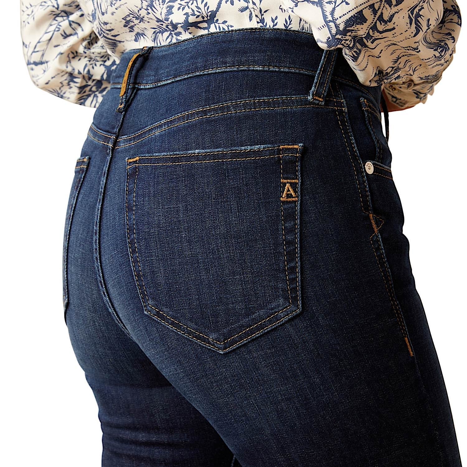 Ariat Women's High Rise Bridle Skinny Jean - Puerto Rico - Image 6