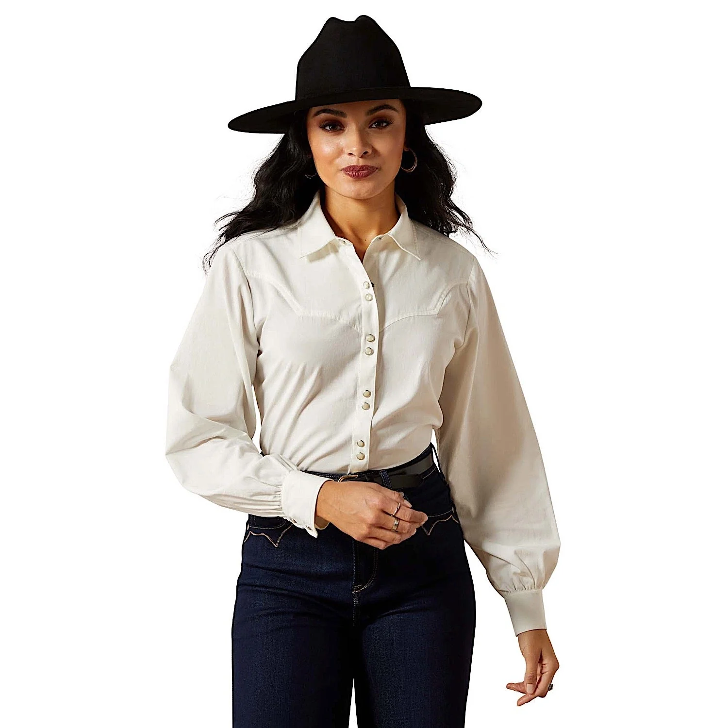 Ariat Women's Jolie Shirt - White Alyssum
