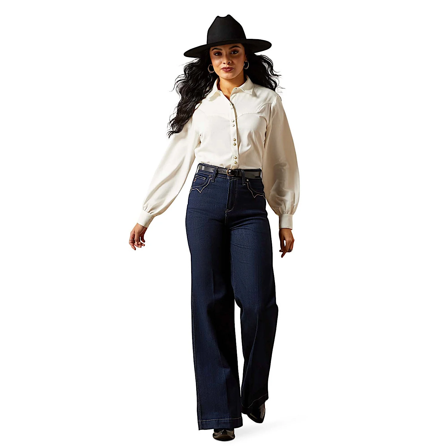 Ariat Women's Jolie Shirt - White Alyssum - Image 3