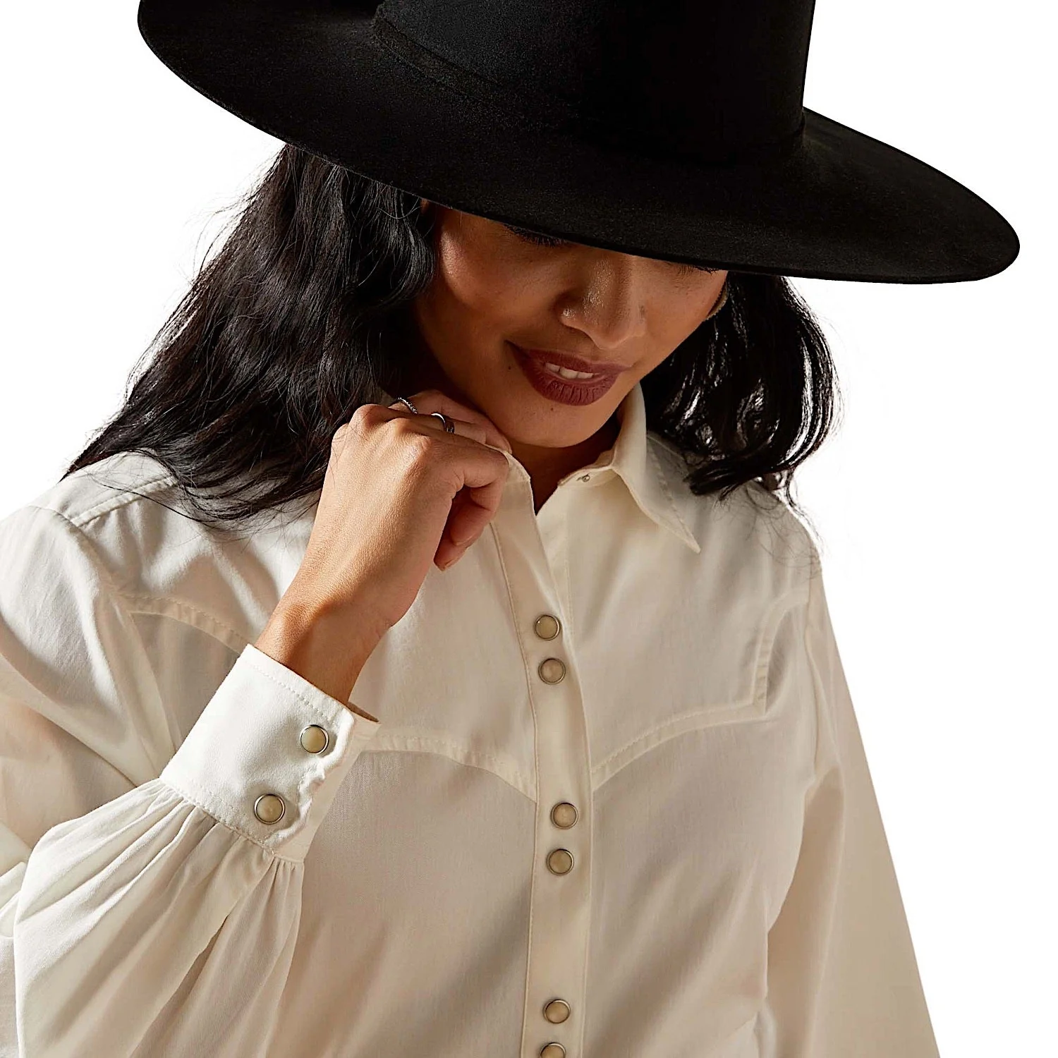 Ariat Women's Jolie Shirt - White Alyssum - Image 4