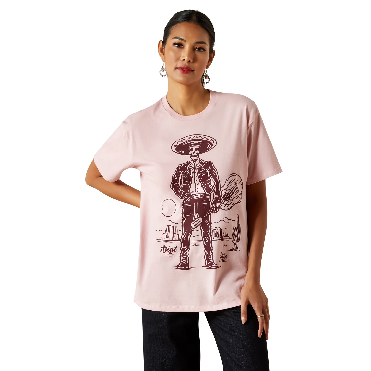 Ariat Women's Mariachi Tee - Dusty Pink