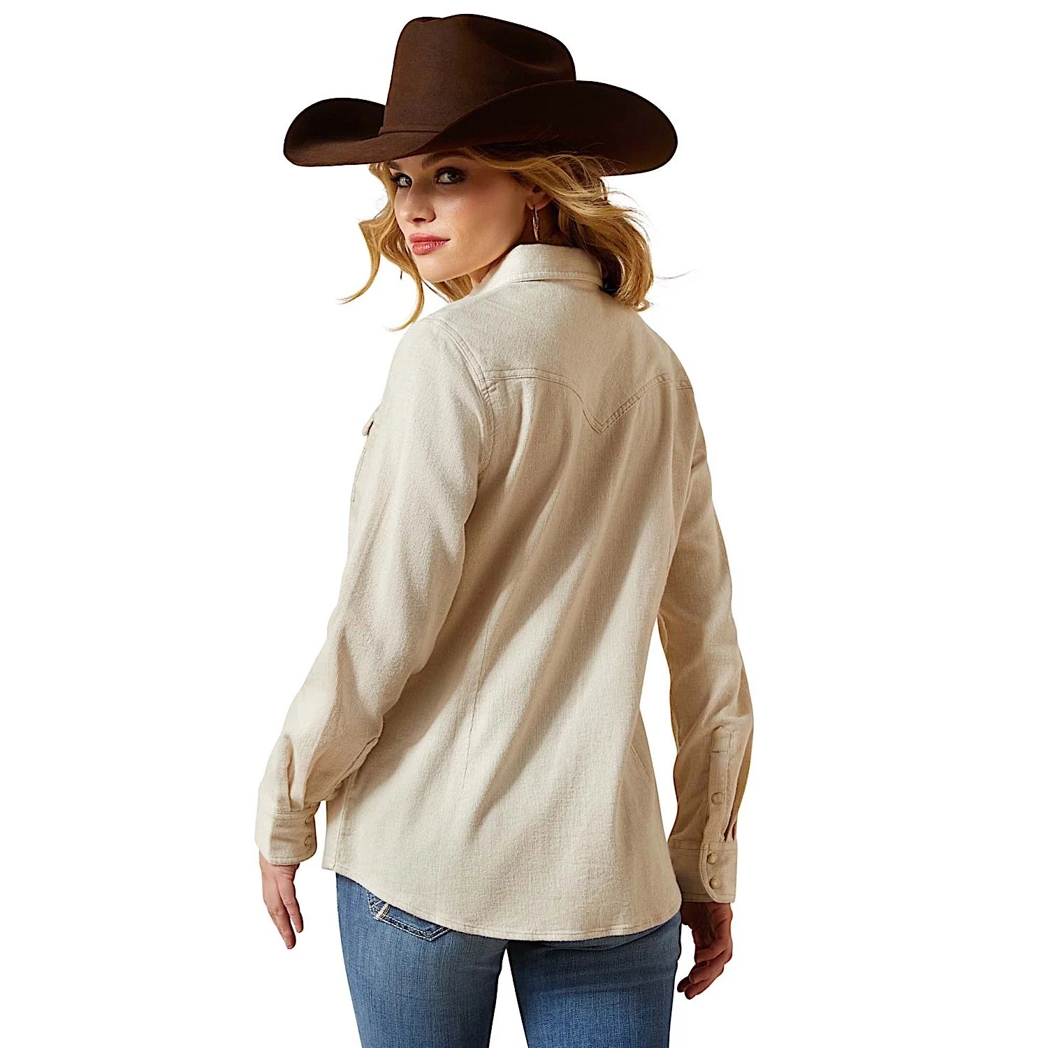 Ariat Women's Papyrus Western Shirt - Papyrus Cord - Image 2