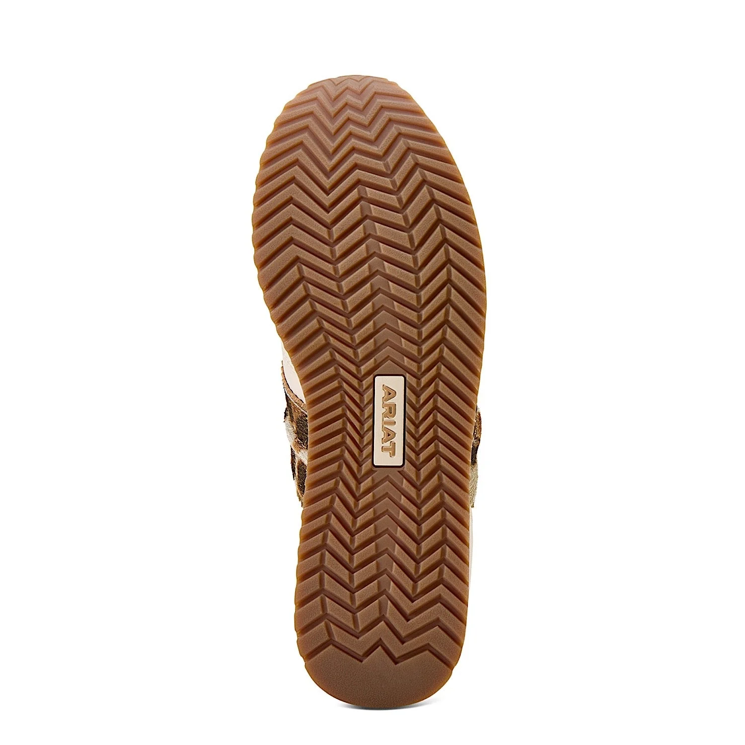 Ariat Women's Ranch Runner Shoe - Bright Cream/Gilded Leopard Hair On - Image 3
