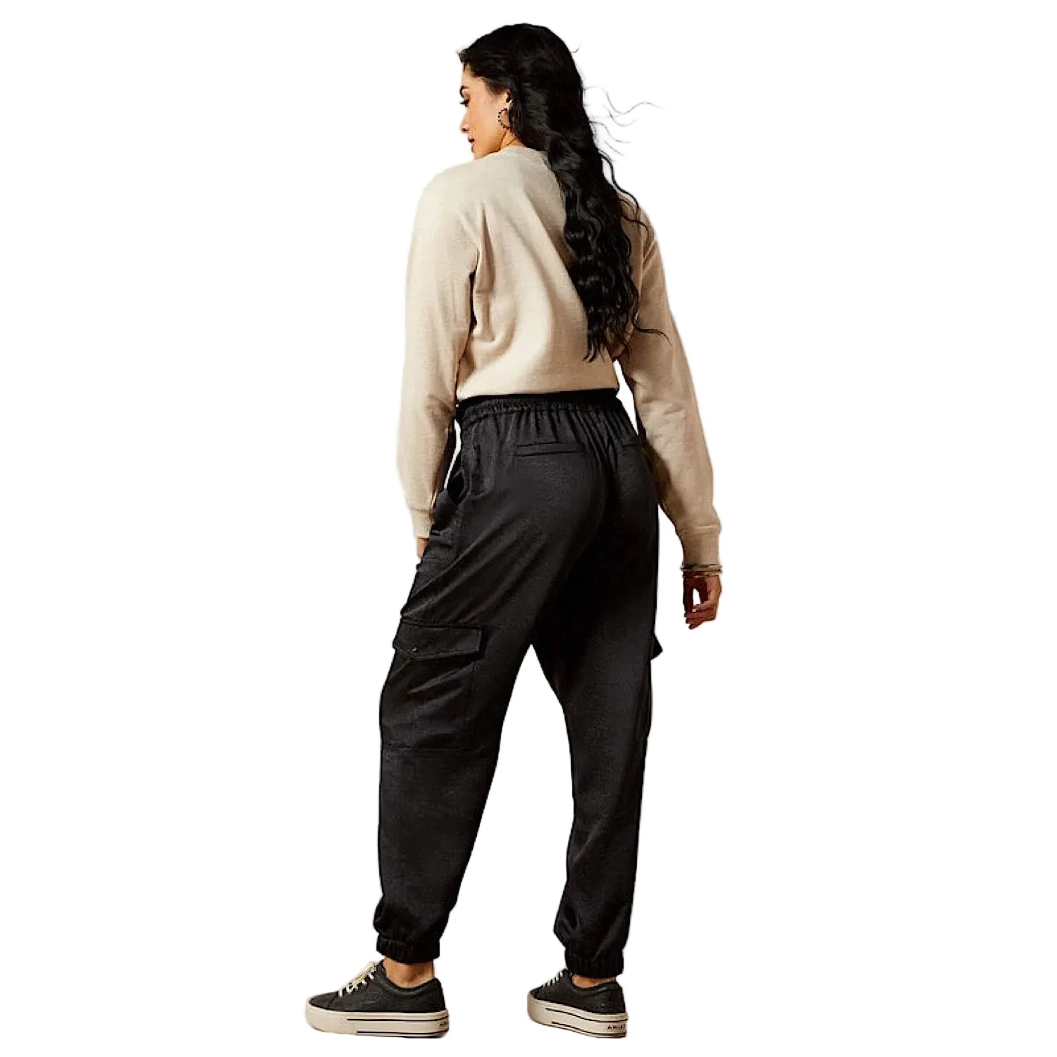 Ariat Women's Silky Cargo Jogger - Black - Image 4