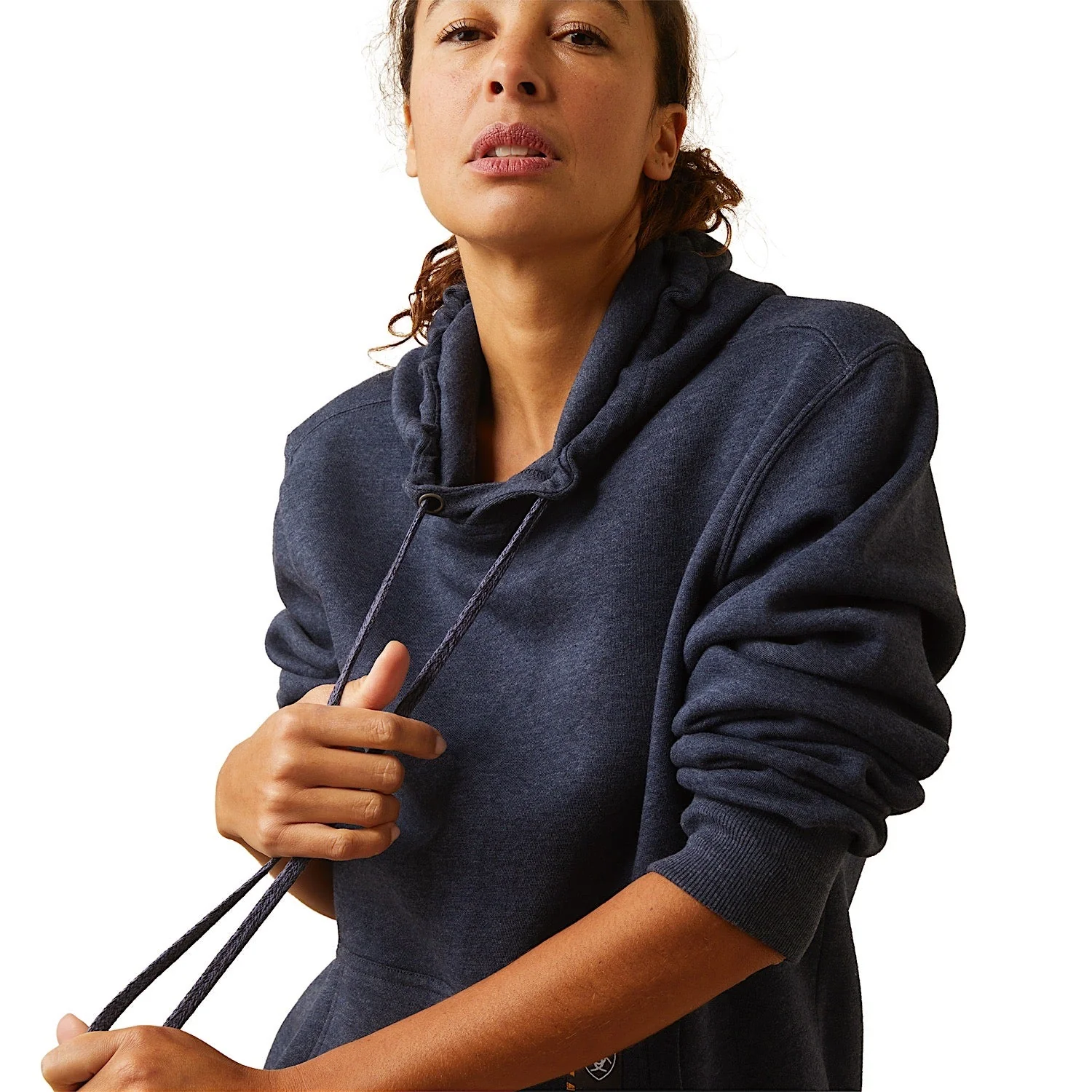 Ariat Women's Superior Hoodie Navy Heather - Image 3