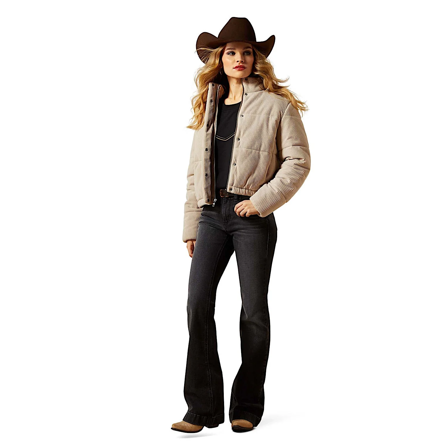 Ariat Women's Swirls Puffer Jacket - String - Image 3