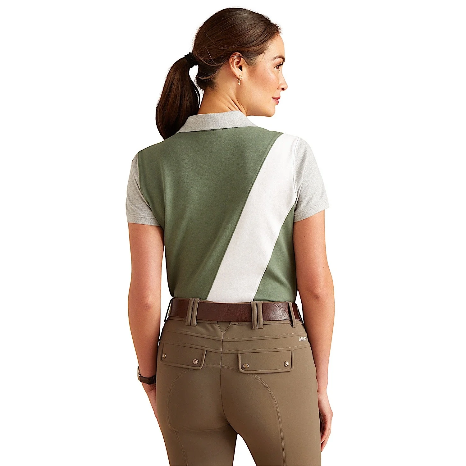 Ariat Women's Taryn Polo - Duck Green - Image 2