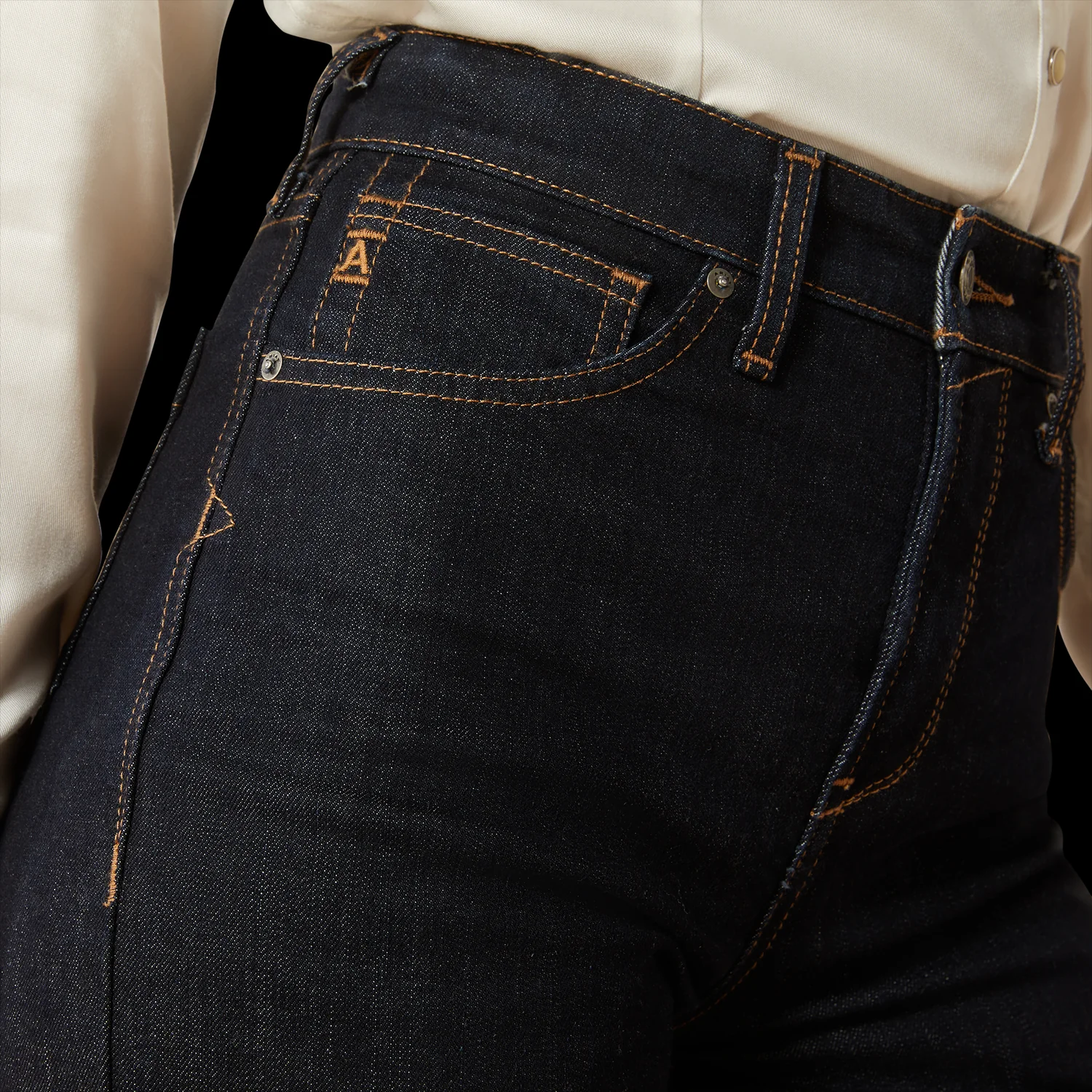 Ariat Women's Ultra High Rise Countryside Wide Crop Jean - Image 5