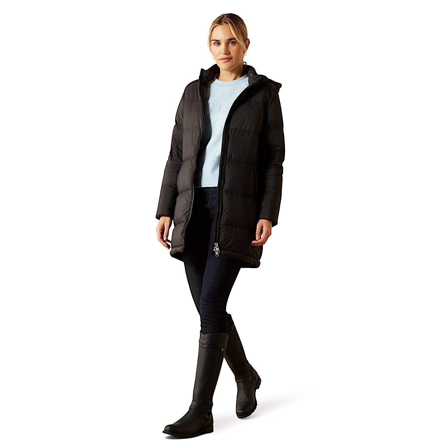 Ariat Women's Ultrapuff Down Coat - Black - Image 3