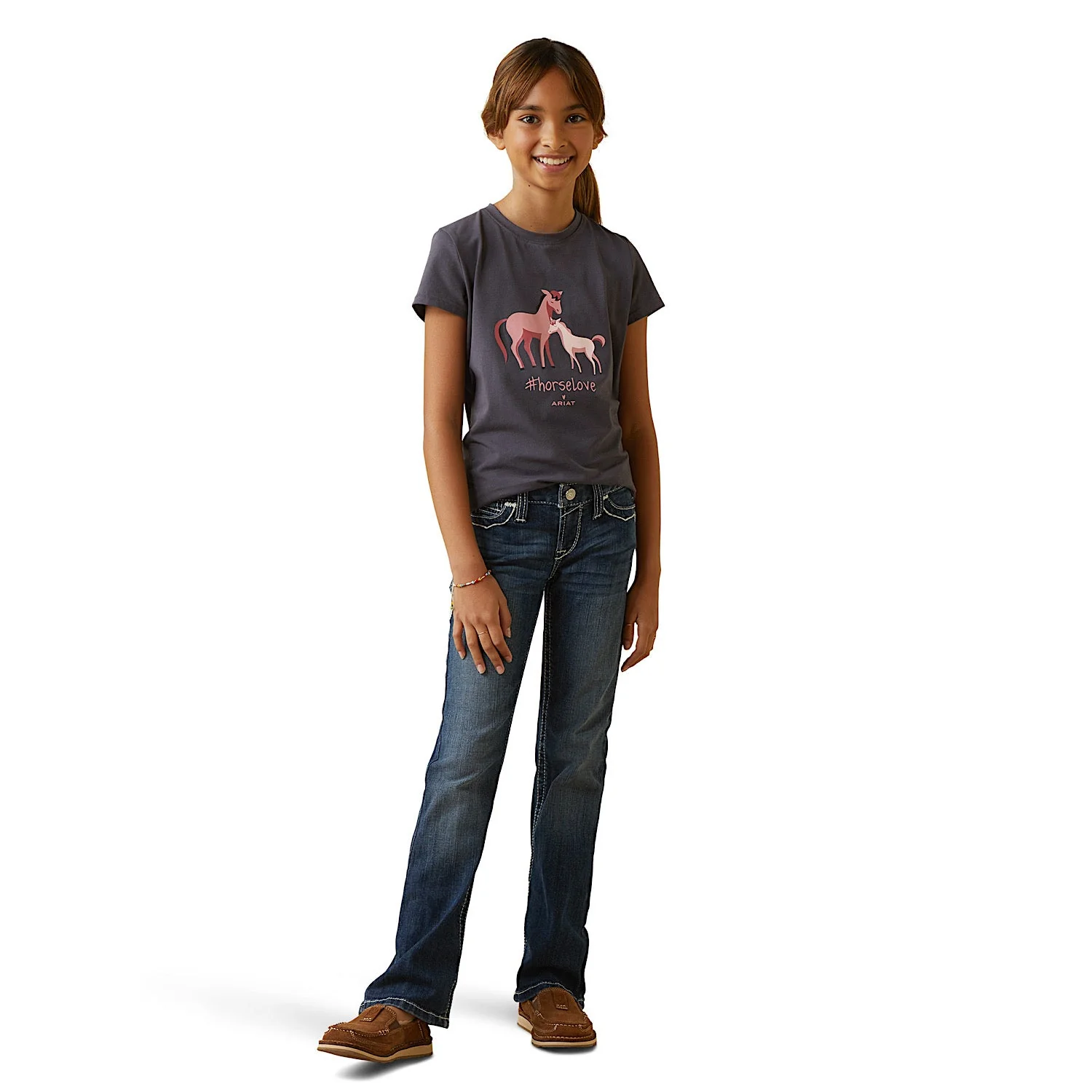 Ariat Youth Cuteness SS T-Shirt Periscope - Image 2