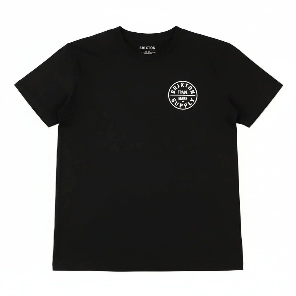Brixton Men's Oath T-Shirt - Jet Black/Off White - Image 2