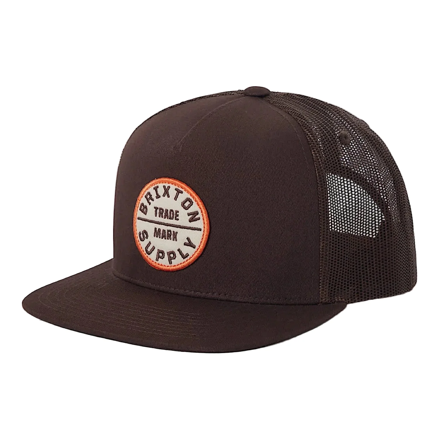 Brixton Oath Trucker Hat - Chocolate/Chocolate