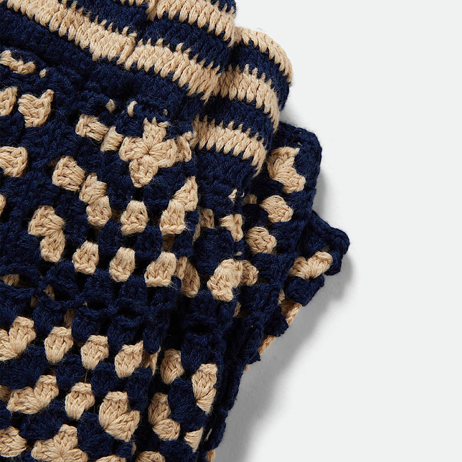 Brixton Women's Crochet Short - Mood Indigo/Off White - Image 3