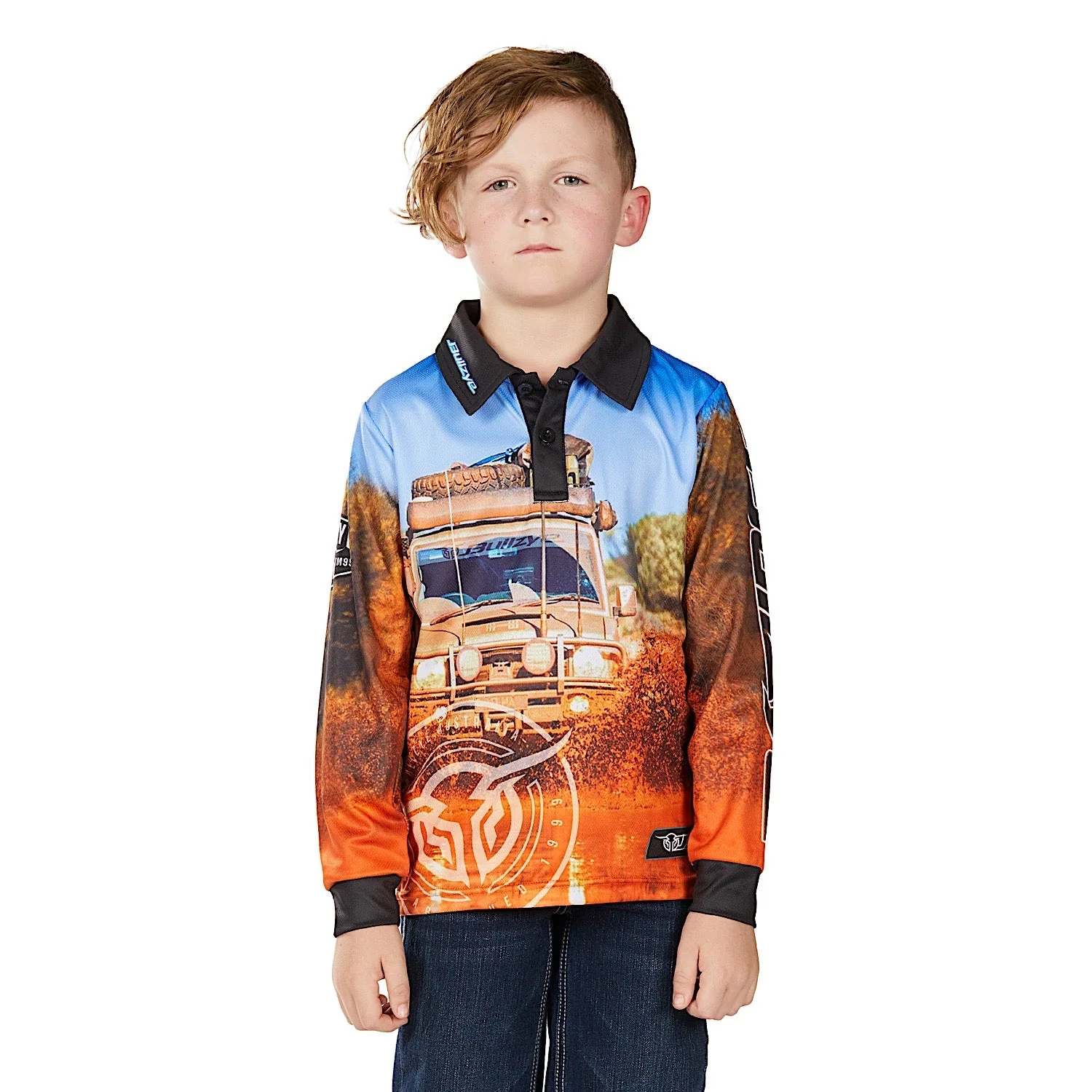 Bullzye Boy's Blazing Long Sleeve T Shirt - Multi - Image 2