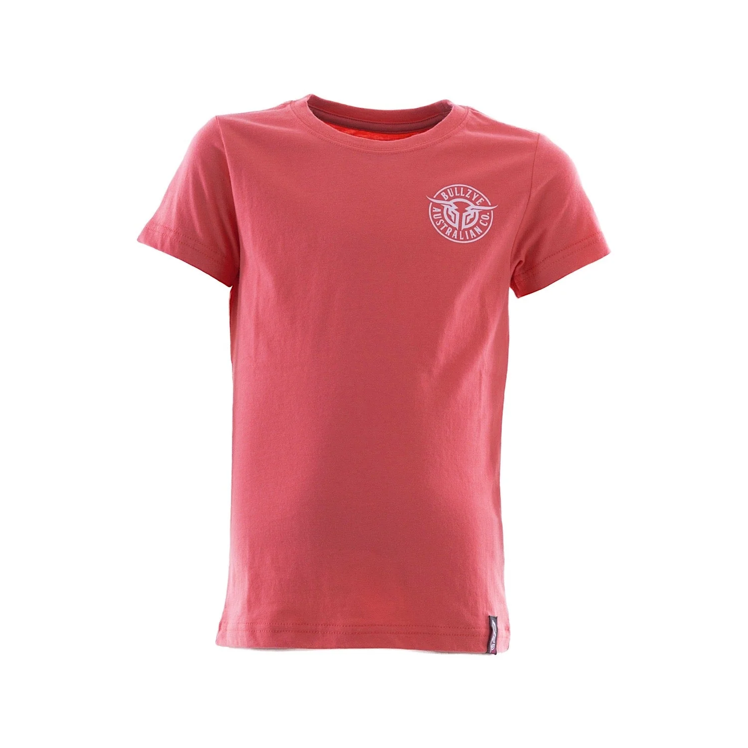 Bullzye Girl's Bullring Short Sleeve Tee - Coral - Image 2