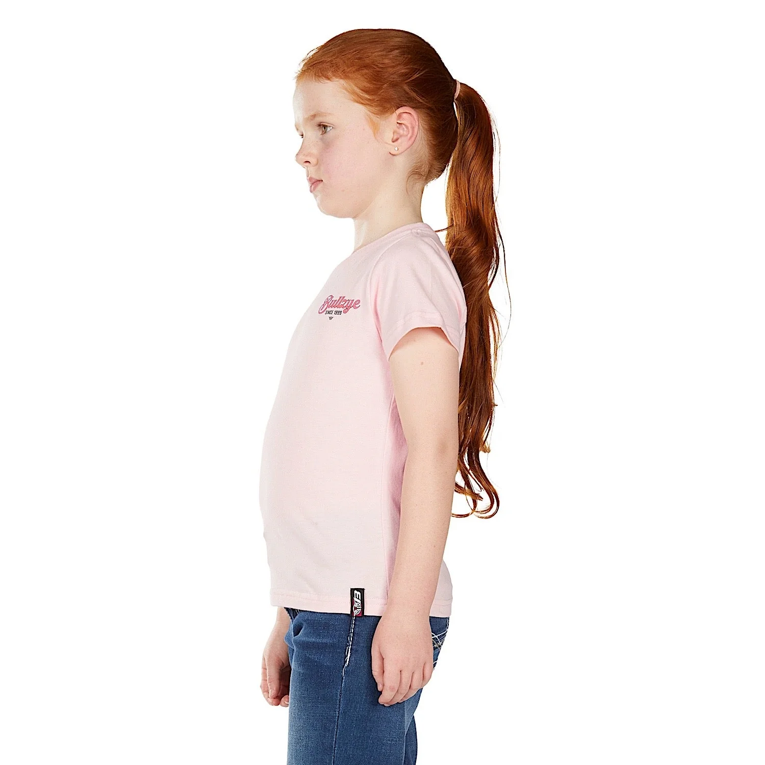Bullzye Girl's Vibes Short Sleeve T Shirt - Blush - Image 3