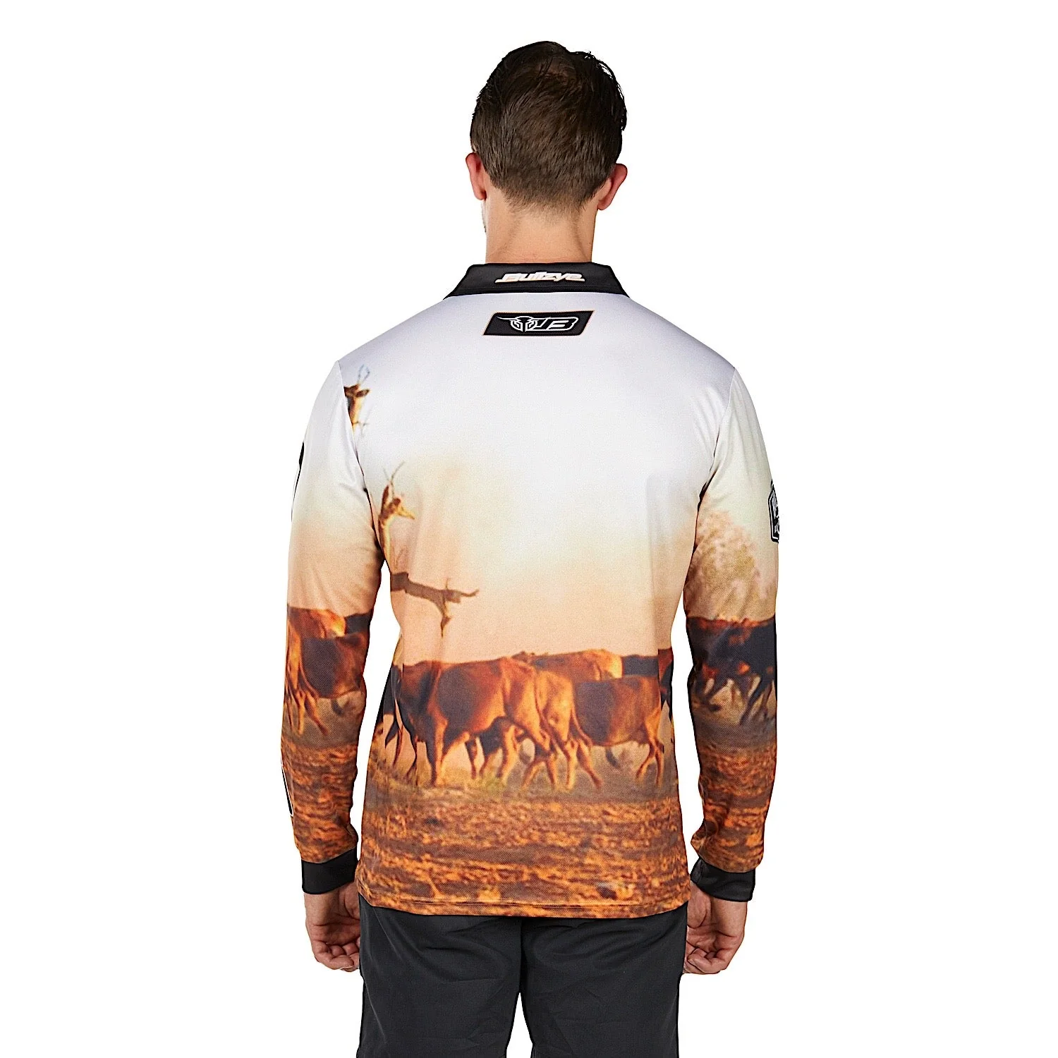 Bullzye Men's Helicopter Long Sleeve T Shirt - Multi - Image 4