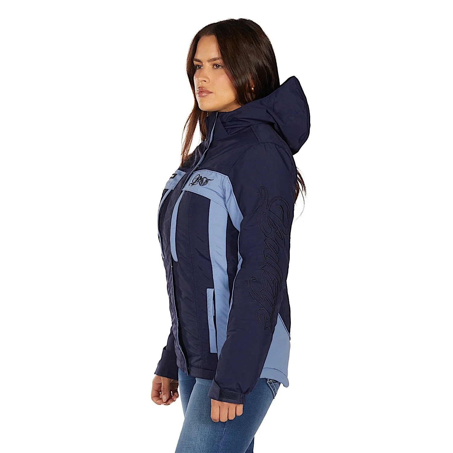 Bullzye Women's Carla Jacket - Light Blue/Navy - Image 3
