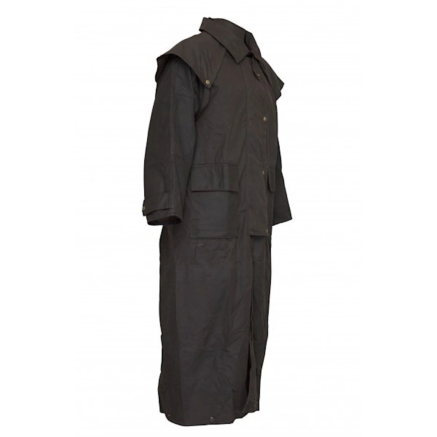 Burke & Wills Balranald Long Coat - Brown - Image 4