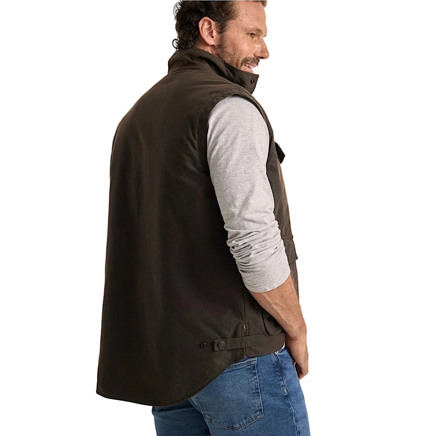 Driza-Bone Jumbuck Vest - Heritage Brown - Image 4