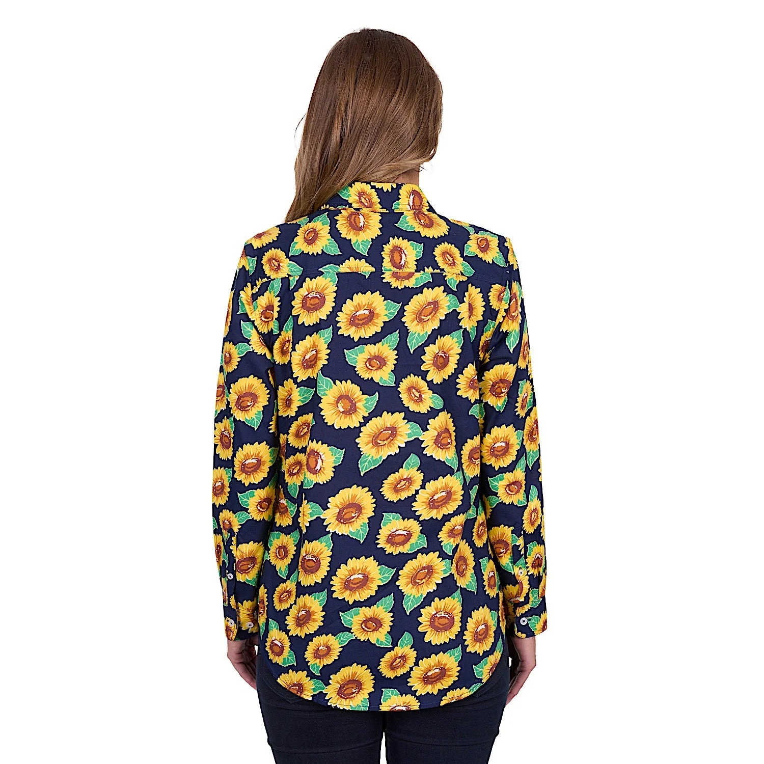 Hard Slog Women's Ally Half Placket Long Sleeve Shirt - Yellow/Green - Image 4