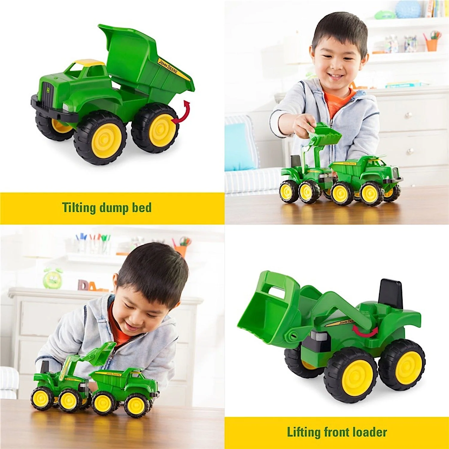 John Deere Kid's 15cm Sand Pit Vehicles Assorted (2 styles) - Image 2