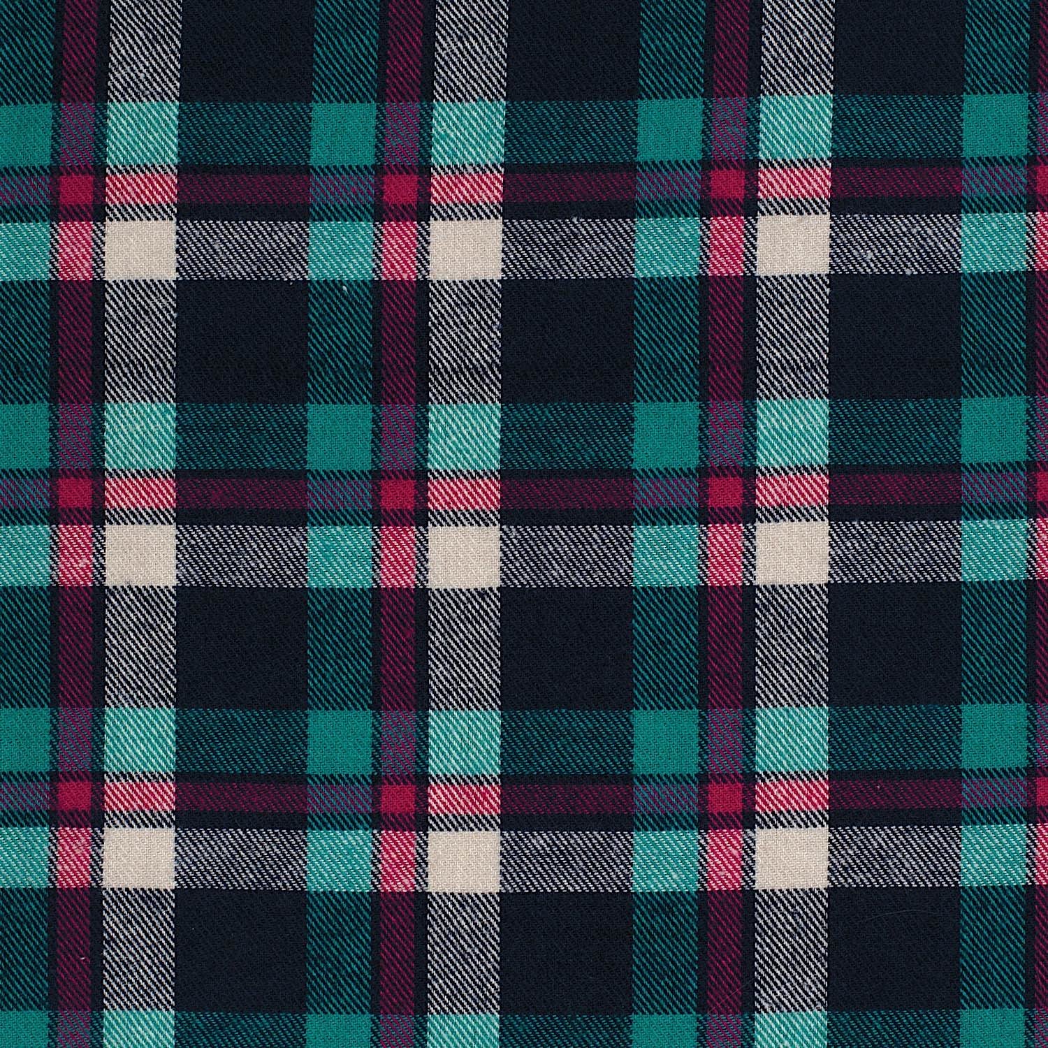 Just Country Women's Brooke Flannel Shirt  - Plaid Navy / Green / Tan - Image 3