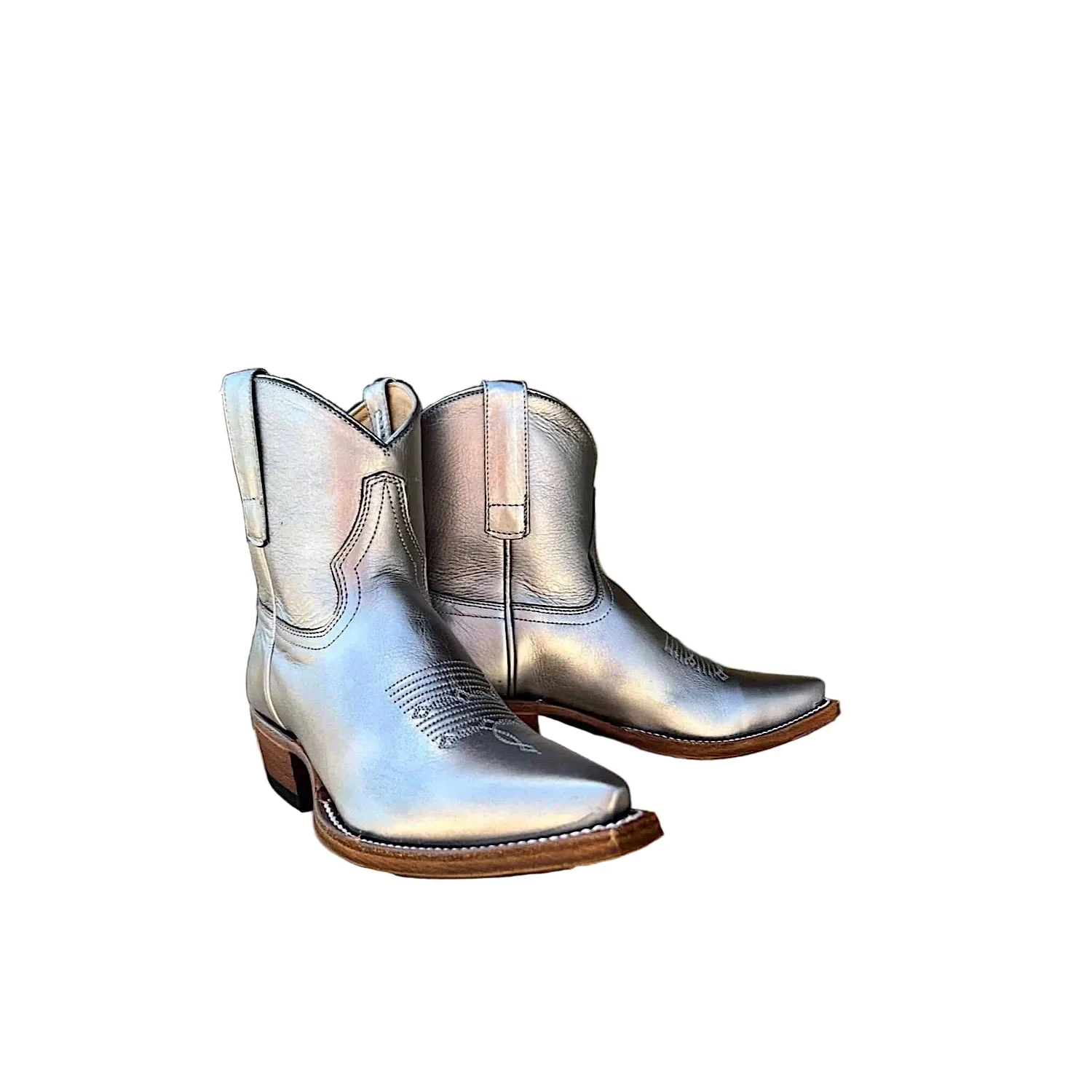 Macie Bean Women's Pedal To The Gunmetal Shorty Boot - Gunmetal Metallic