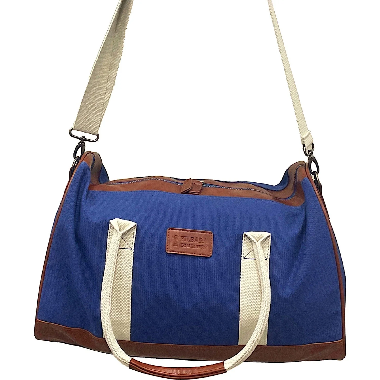 Pilbara Canvas Overnighter Bag - Blue - Image 2
