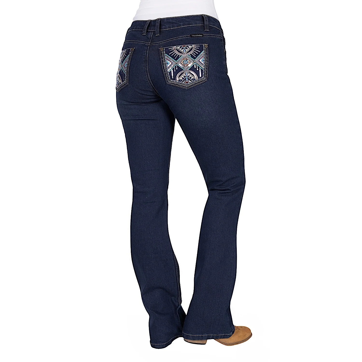 Pure Western Women's Ana Boot Cut Jean 34L - Evening Sky