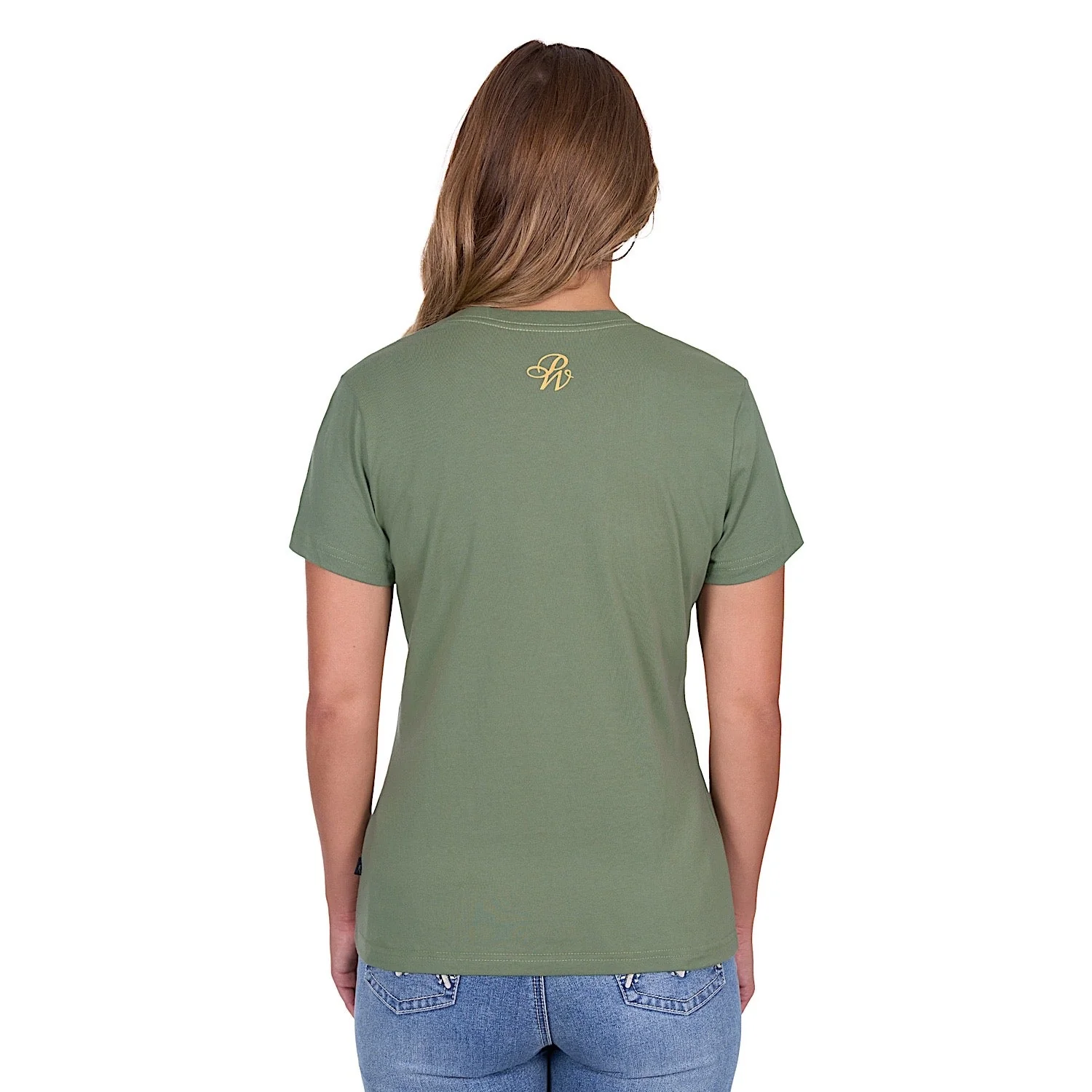 Pure Western Women's Charlie Tee - Moss - Image 3