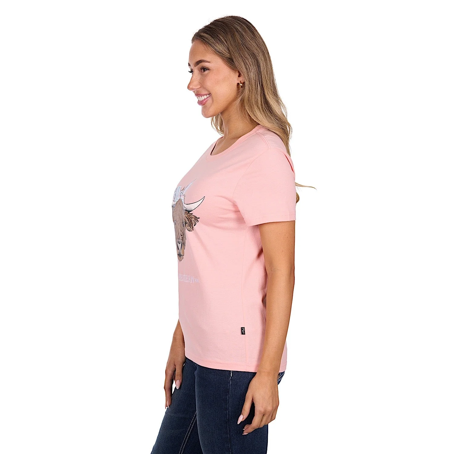 Pure Western Women's Estelle T-Shirt - Peach - Image 3