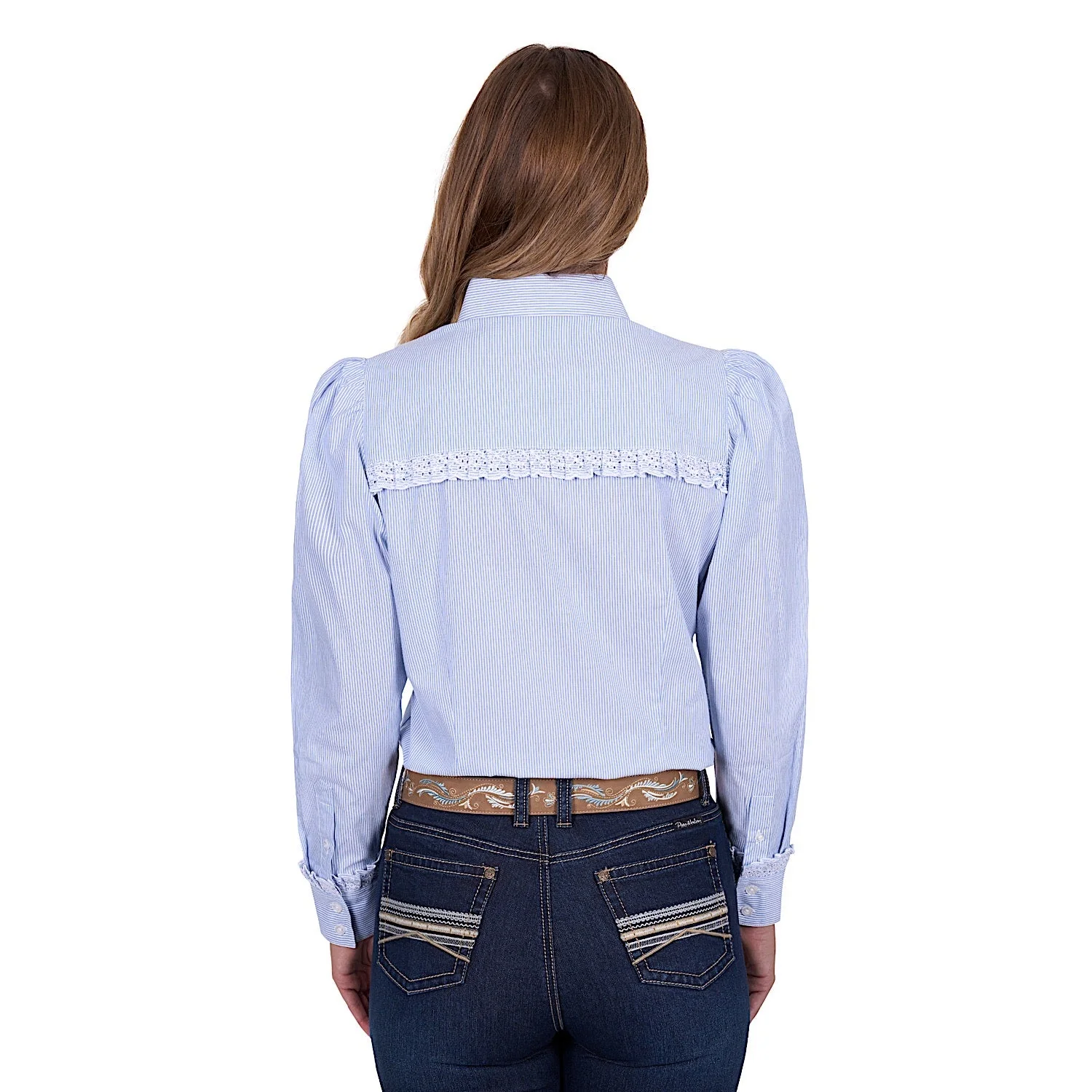 Pure Western Women's Lexi Shirt - Blue - Image 3