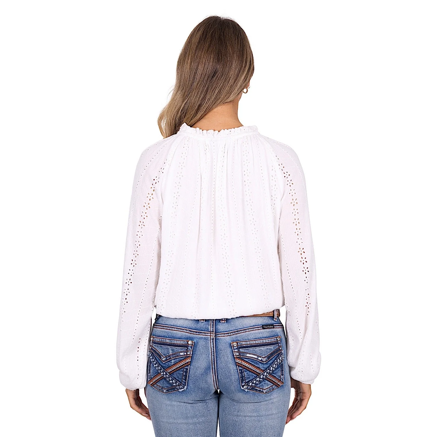 Pure Western Women's Pepper Blouse - White - Image 4