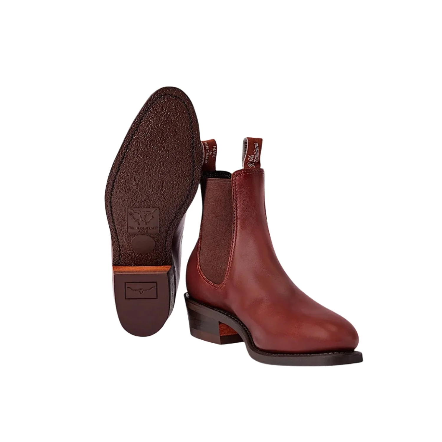 R.M. Williams Comfort Lady Yearling Boots - Mid Brown - Image 2