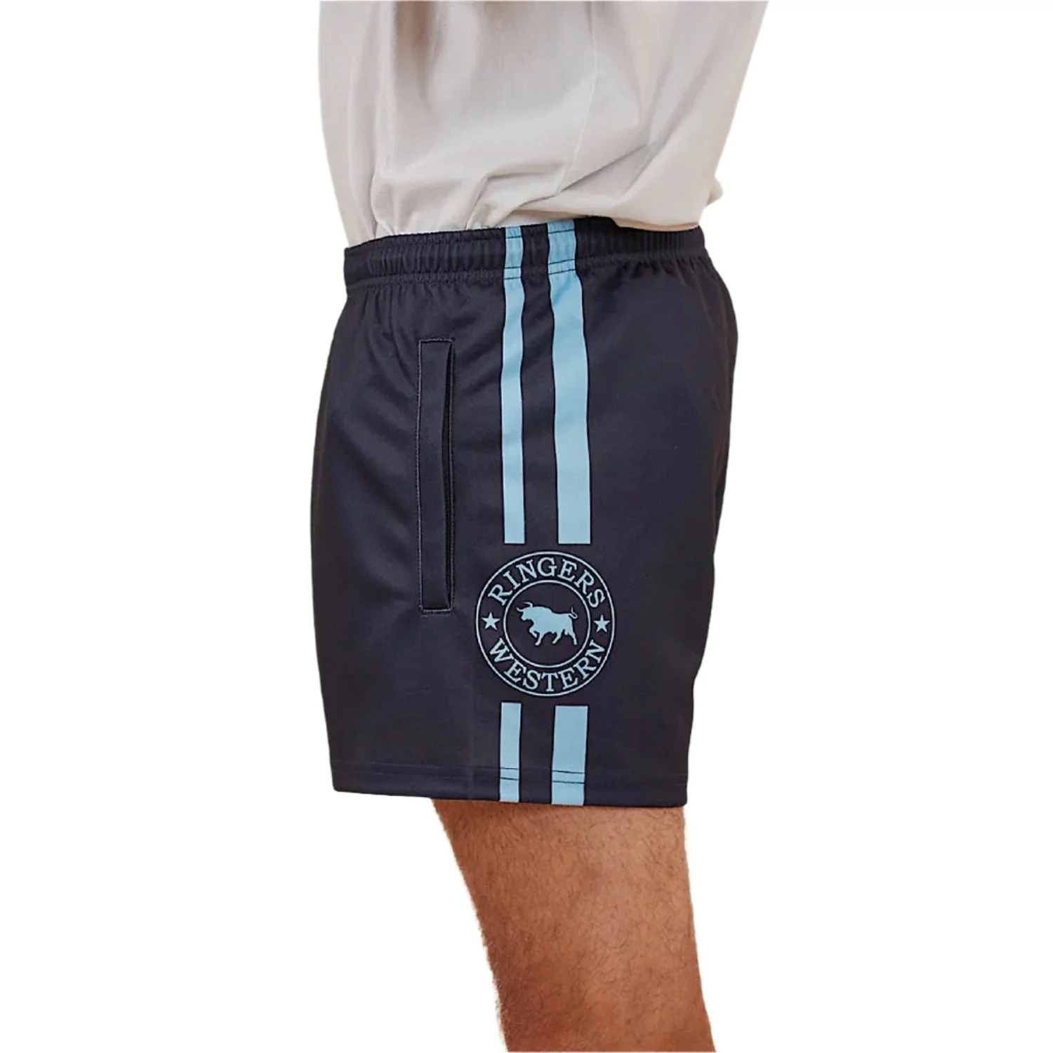Ringers Western Footy Short - Navy - Image 2