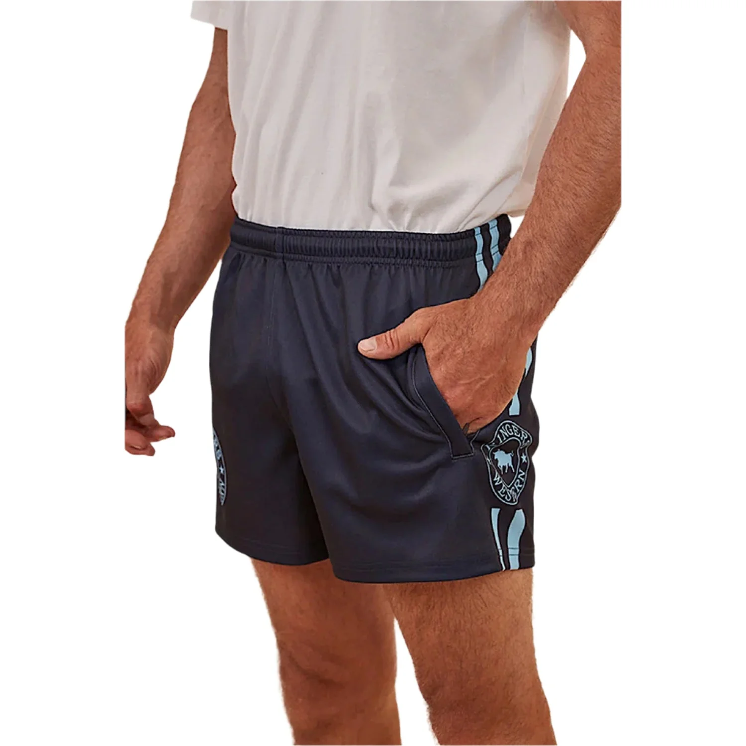 Ringers Western Footy Short - Navy - Image 3