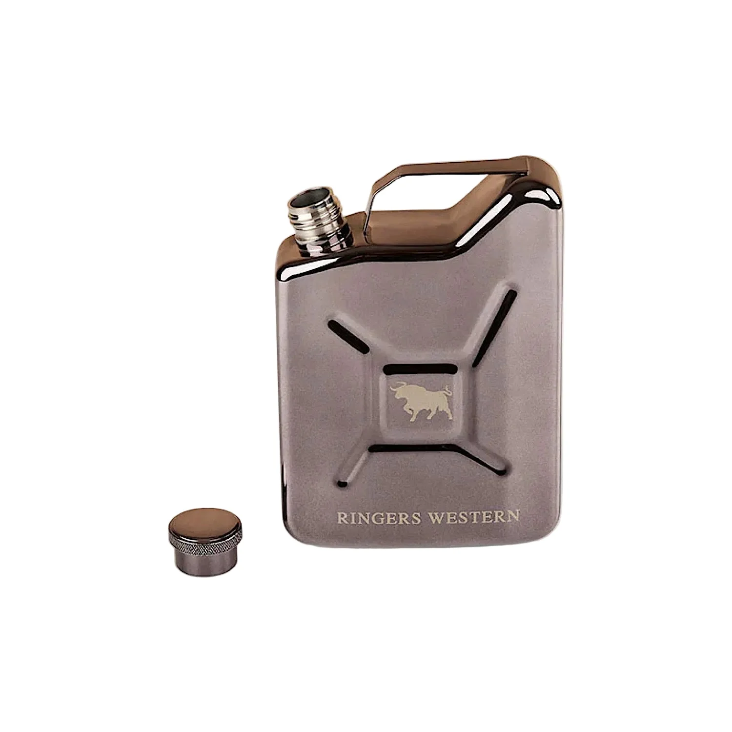 Ringers Western Fuel Tank Flask - Black - Image 2