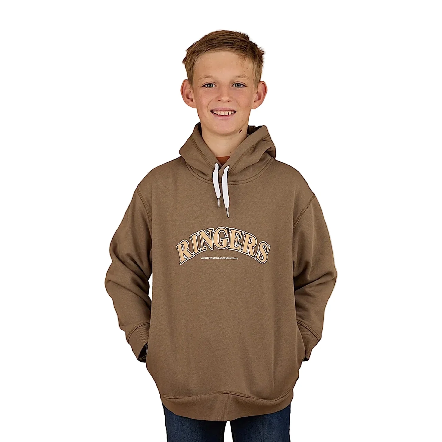 Ringers Western Kid's Campus Oversized Hoodie - Mushroom